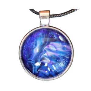 Bijou cosmique bleu fait main – Bout D’univers 2B2