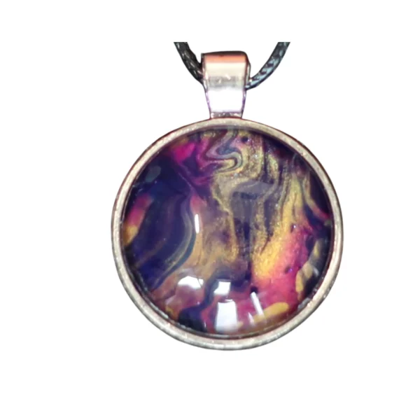 Bijou alchimique violet et or – Bout D’univers L29