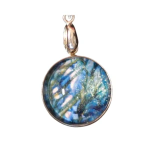 Bijou vert et bleu fait main – Bout D’univers V2