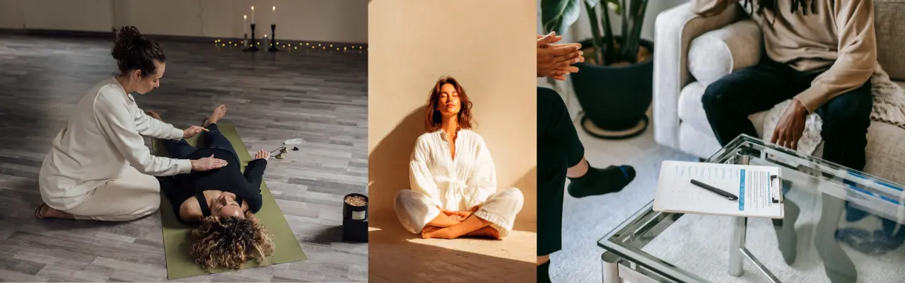 nombreuses pratiques qui apaisent, recentrent, harmonisent ou renforcent. La méditation invite au calme. Le Reiki rééquilibre l’énergie. La thérapie permet de mettre des mots sur votre histoire